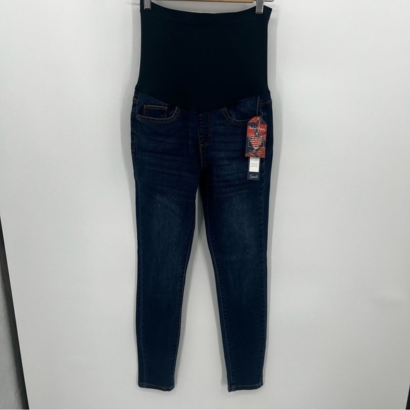 NWT Indigo Poppy Maternity S Skinny Jeans - Picture 1 of 10